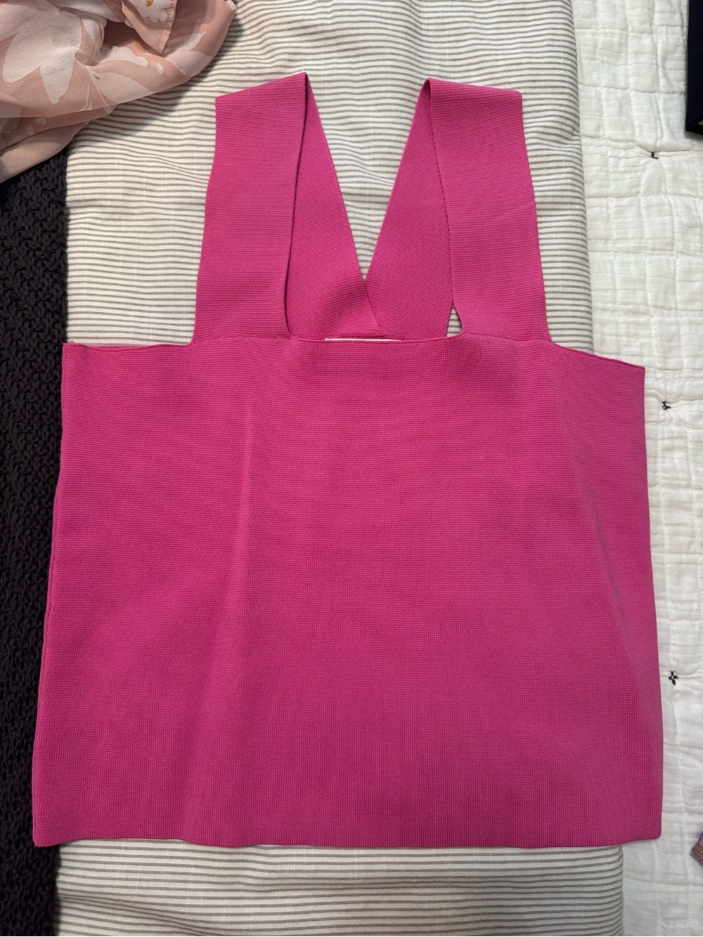 House of Harlow 1960 Hot Pink Knit Tank